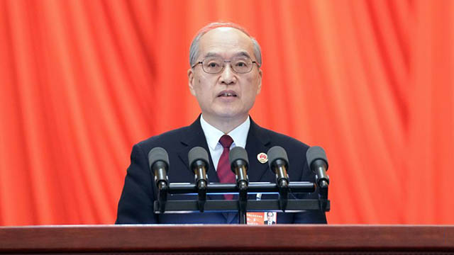最高人民检察院检察长张军向大会作最高人民检察院工作报告