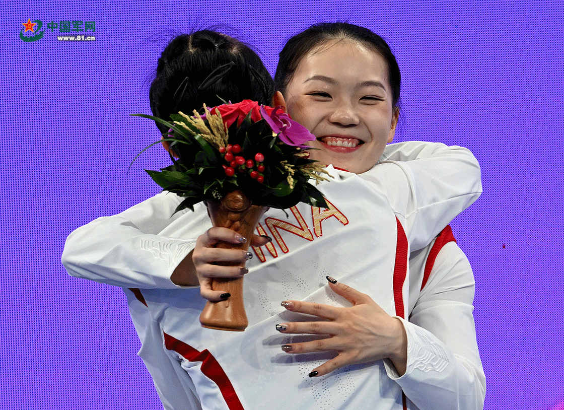 这枚金牌足足期待了5年 中国选手朱雪莹获亚运女子蹦床冠军