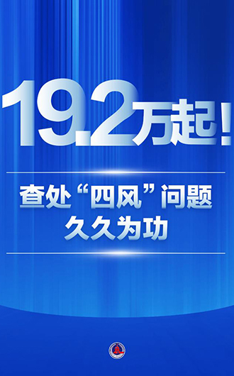 19.2万起！查处“四风”问题久久为功