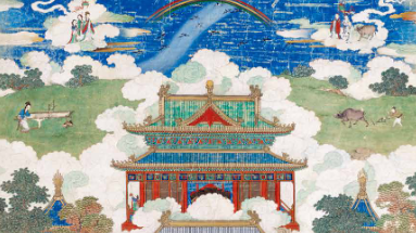 七夕图轴